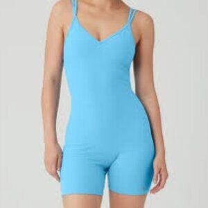 ALO Yoga Suns Out Azure Blue onesie NWT